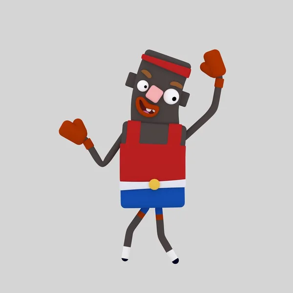 Boxer Man Illustrazione — Foto Stock