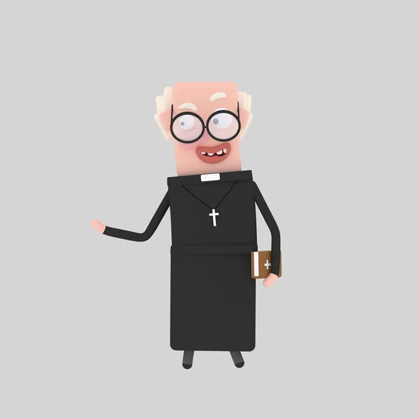Sacerdote Pastor Ilustración — Foto de Stock