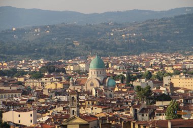Büyük sinagog Floransa görünümünü