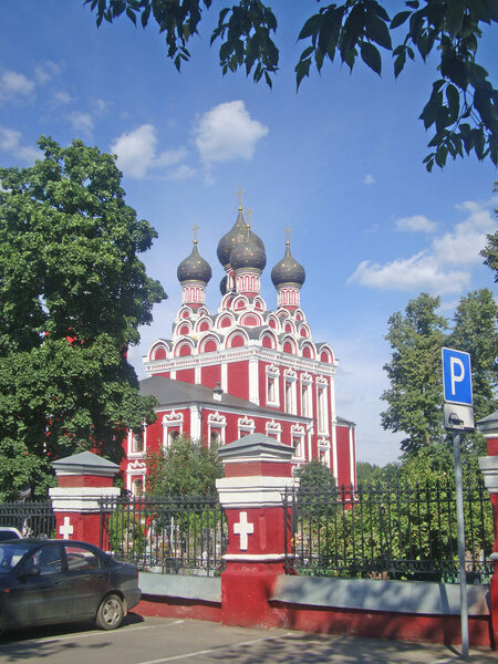 view of the church in Moscow