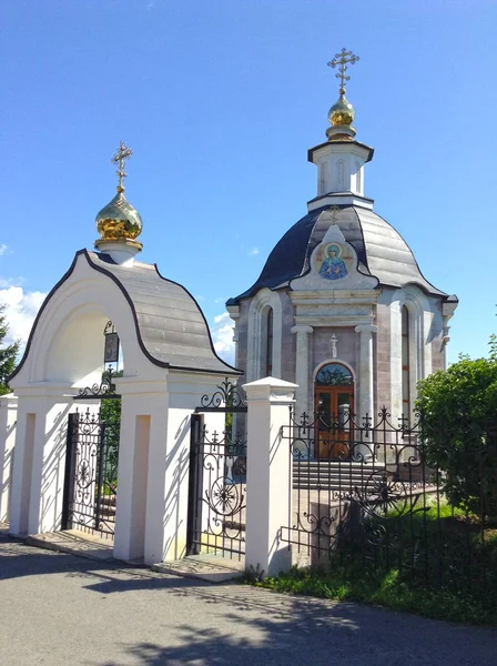 Widok kaplicy Galina Koryntu — Zdjęcie stockowe