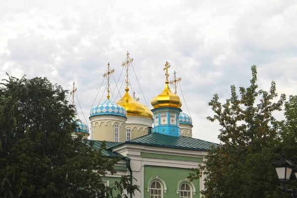 Церковні куполи в Казані — стокове фото