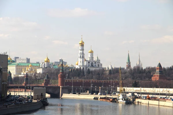 莫斯科克里姆林宫的视图 — 图库照片