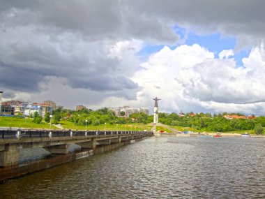 Şehir Manzaralı Körfezi ve anıt ben