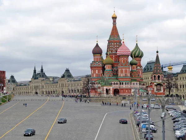 Pohled na červené náměstí v Moskvě — Stock fotografie