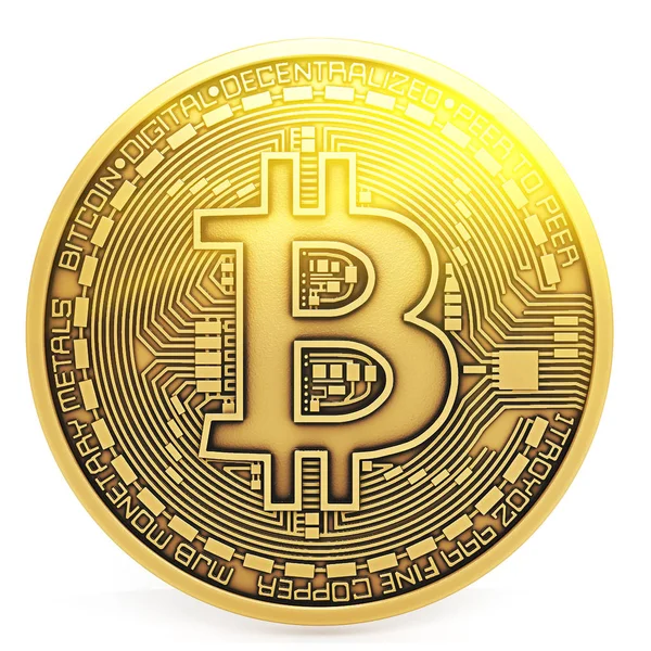 Bitcoin altın yalıtım beyaz