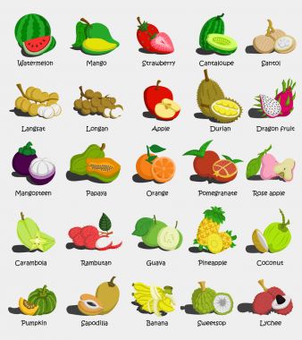 Fruit Vector Set