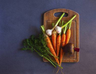 Sebze - domates, turp, sarımsak genç, burak çeşitli 