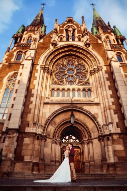 rafine windows ve Gotik vaktimiz ile muhteşem bir eski Katedrali