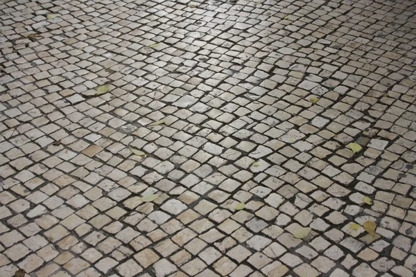 Pavimentado com pedra de sílex — Fotografia de Stock