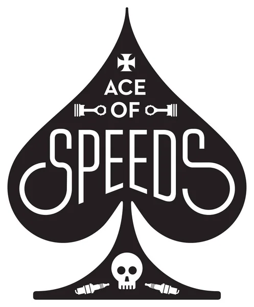 ACE rychlosti motocyklu nebo automobilové závody vektorová design Vektorová Grafika
