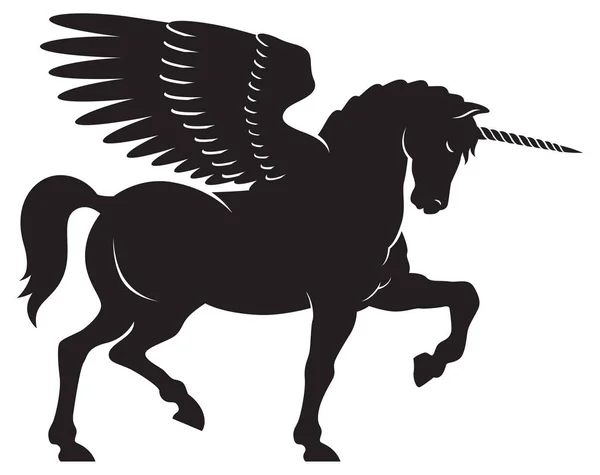 Vector unicornio alado — Vector de stock