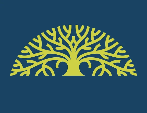 Árbol logo vector — Vector de stock