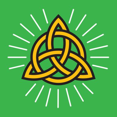 Kelt sonsuz düğüm vektör tasarımı.