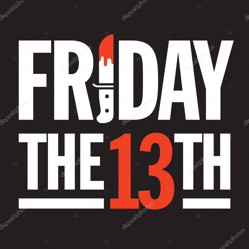 Friday the 13th Vector Design.