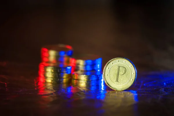 Stock image petro, new virtual currency of venezuela