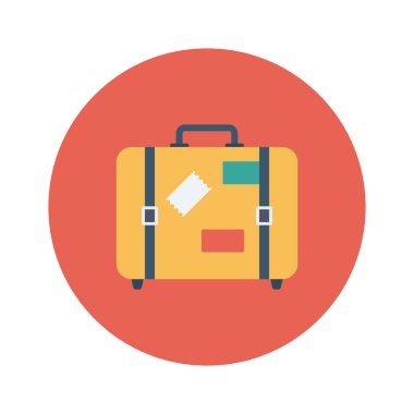 Bagaj ve bagaj için havaalanı dairesi simgesi 