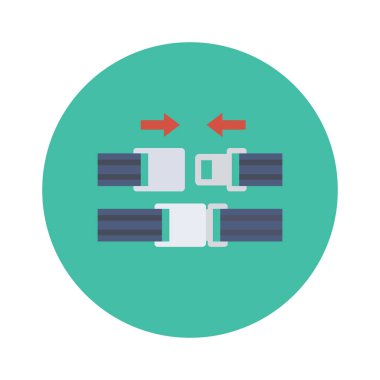 Kemer & kilidi için havalimanı düz simgesi 