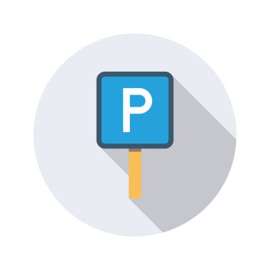 Alan & yeri için havalimanı düz simgesi