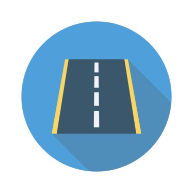 Yol & rayı için havalimanı düz simgesi 