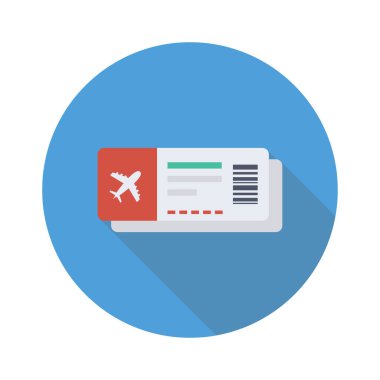 Geçiş ve uçuş için havalimanı düz simgesi