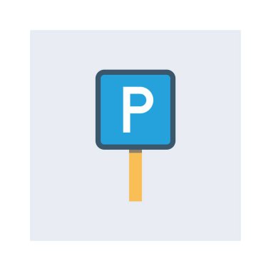 Alan & yeri için havalimanı düz simgesi