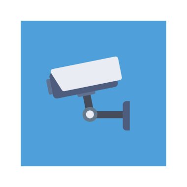 Kamera & güvenliği için havalimanı düz simgesi 