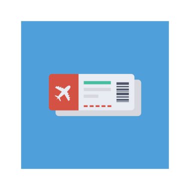 Geçiş ve uçuş için havalimanı düz simgesi