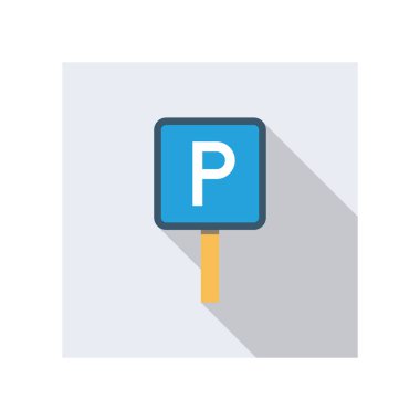 Alan & yeri için havalimanı düz simgesi