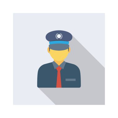 Profesyonel & memur için havalimanı düz simgesi 