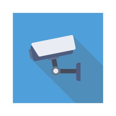 Kamera & güvenliği için havalimanı düz simgesi 