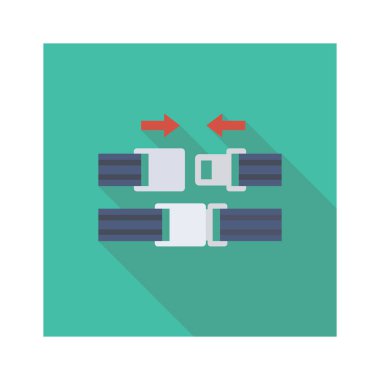 Kemer & kilidi için havalimanı düz simgesi 