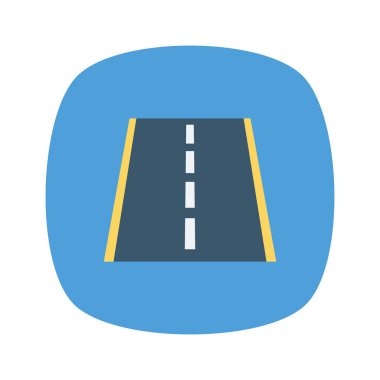 Yol & rayı için havalimanı düz simgesi 