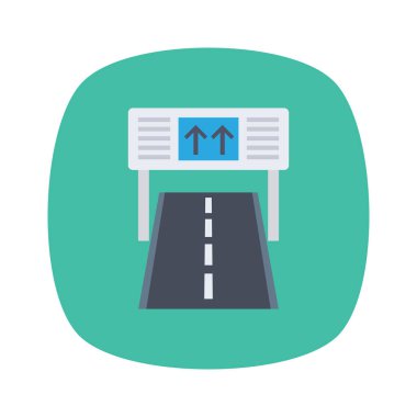 Yol & rayı için havalimanı düz simgesi 