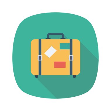 Bagaj ve bagaj için havaalanı dairesi simgesi 