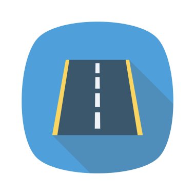 Yol & rayı için havalimanı düz simgesi 