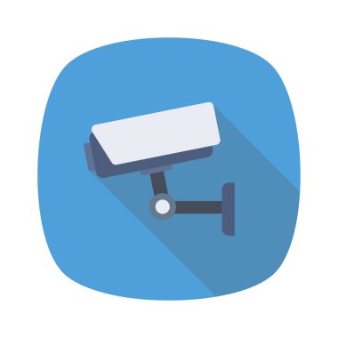 Kamera & güvenliği için havalimanı düz simgesi 