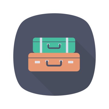 Bagaj ve bagaj için havaalanı dairesi simgesi 