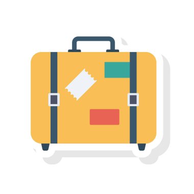 Bagaj ve bagaj için havaalanı dairesi simgesi 