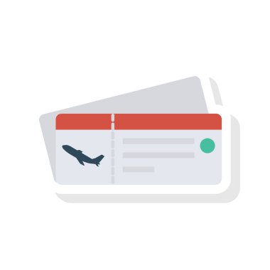 Geçiş ve uçuş için havalimanı düz simgesi 