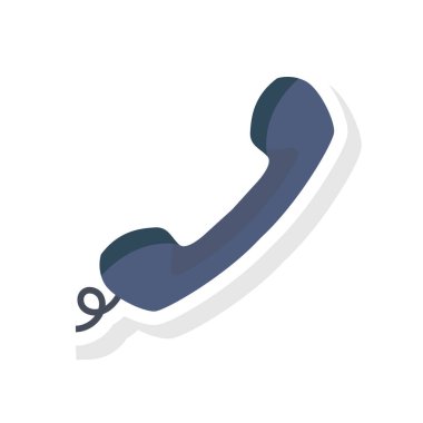 Arama ve konuşma için havalimanı düz simgesi 