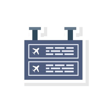 Pankart ve asma için havalimanı düz simgesi 