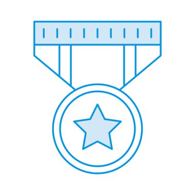 Madalya & yıldızı için eğitim ve okul satırı simgeleri 