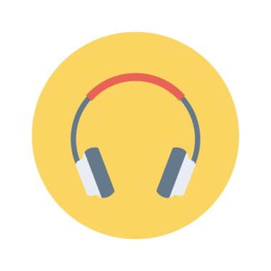 Kulaklık & hoparlörü için Ev Aygıtı düz simgesi