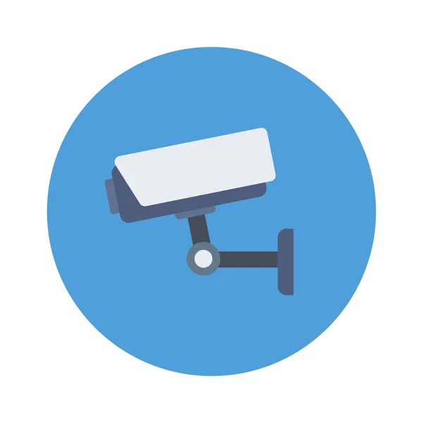 Flughafen Flach Symbol Für Kamera Sicherheit — Stockvektor