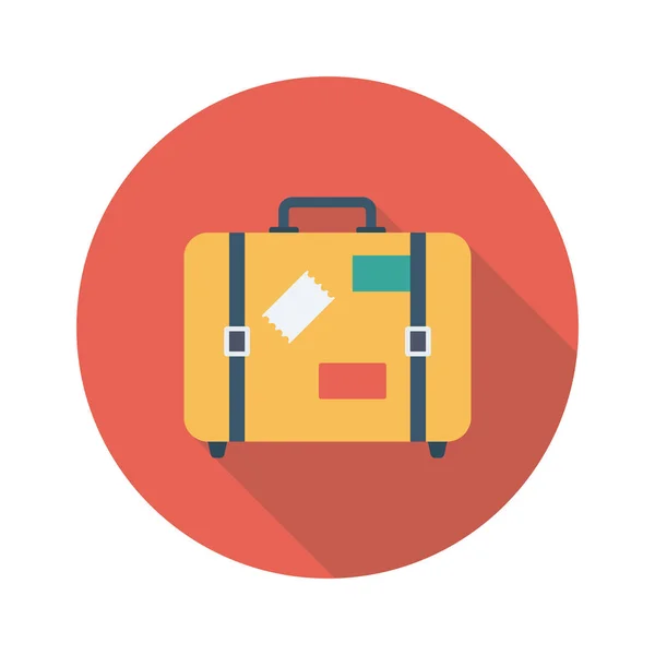 Icono Plano Del Aeropuerto Para Equipaje Equipaje — Vector de stock