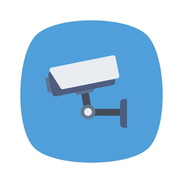 Flughafen Flach Symbol Für Kamera Sicherheit — Stockvektor