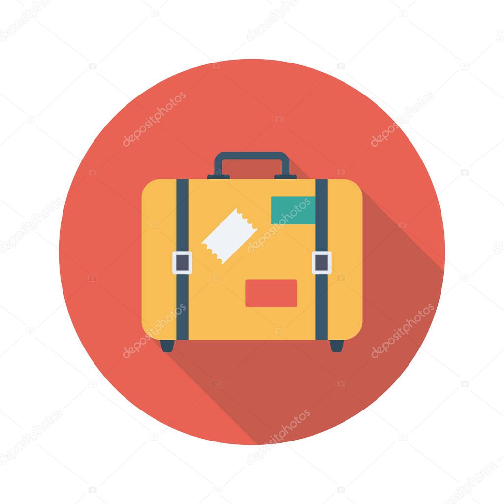 Airport flat icon  for baggage  & luggage 