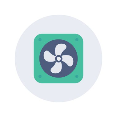 Fan & hava için Ev Aygıtı düz simgesi