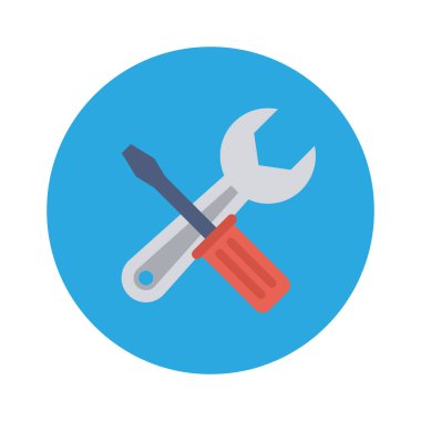 Anahtarı tamir etmek için Ev Aygıtı düz simgesi